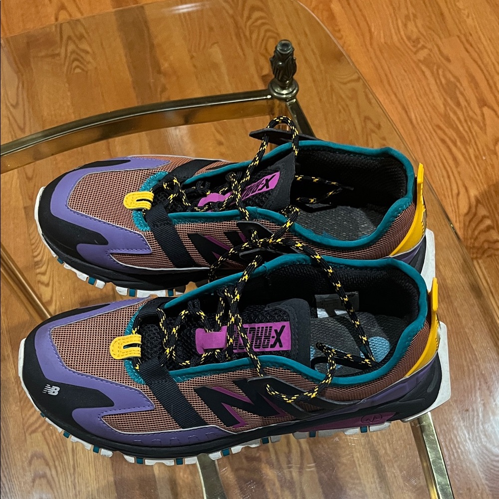 New Balance Purple and Black Trail Sneakers - Picture 3 of 5